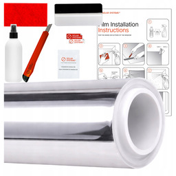 Folia Lustro Weneckie Przeciwsłoneczna 50x300cm Lustrzana Samoprzylepna