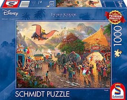 Schmidt Spiele 59939 Thomas Kinkade, Disney, Dumbo, 1000