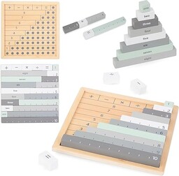 mamabrum, drewniana tablica matematyczna - liczenie, odejmowanie, dodawanie,