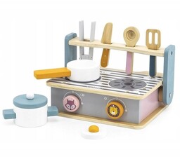 Viga Drewniana kuchenka kuchnia grill dla dzieci