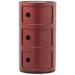 Kartell - Componibili 3 Stolik Burgundy