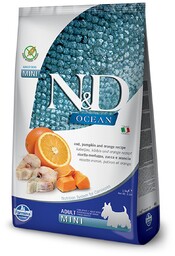 FARMINA N&D Ocean Adult mini codfish, pumpkin and