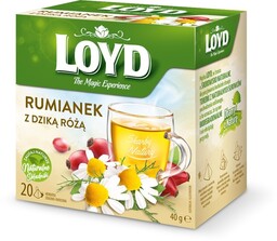 Herbata ziołowo-owocowa Loyd Rumianek z dziką różą 20x2g