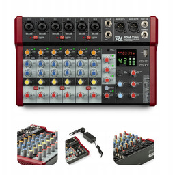 Mikser muzyczny 8- kanałowy PDM-Y801 Bt phantom +48V