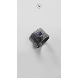 Pakamera Srebrny pierścionek z ametystem - każdy rozmiar