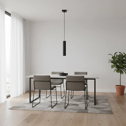 Lampa wisząca KARBON 1 czarny SL.1573 - Sollux