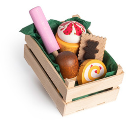 Drewniana skrzynka ze słodyczami 28138 Erzi, zabawy