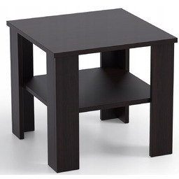 Stolik kawowy ława z półką Kasztan Wenge 55x55