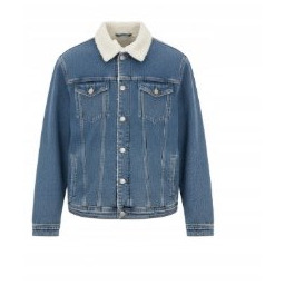 SELECTED HOMME JEANSOWA KURTKA Z KOŻUSZKIEM POCAŁUNEK ZIMA