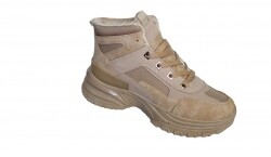 Wysokie buty trapery damskie sznurowane camel 38