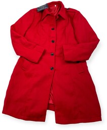 Płaszcz damski czerwony The Wool Makers XS