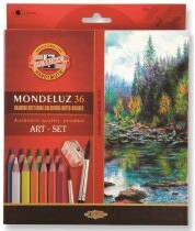 Kredki akwarelowe 36 kolorów KOH-I-NOOR MONDELUZ 3712 /3712036001KZ0404/