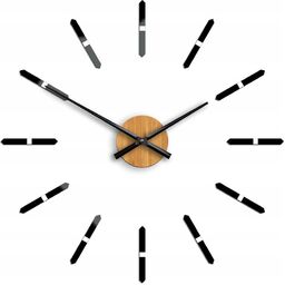 Zegar ścienny naklejany duży nowoczesny na ścianę