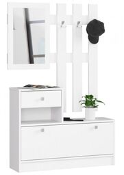 Garderoba, szafka na buty, wieszak, lustro, BELLANO, 90x25x170