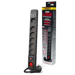 Acar S6 USB PD 3.0 QC 6 gniazd