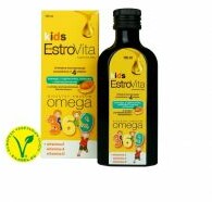 EstroVita Kids Omega 3-6-9 o smaku pomarańczowo-bananowym, 150