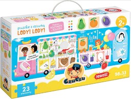 Czuczu Puzzle z dziurką Lody i Lody
