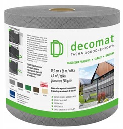 Scala Decomat Taśma Ogrodzeniowa 19,3cm x 2600cm Szara