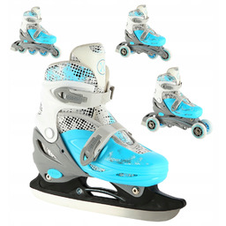 4w1 Łyżworolki Rolki Łyżwy Hokejowe Z Regulacją Wymienna