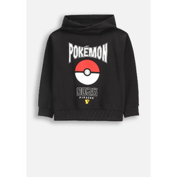 Bluza Chłopięca Pokemon z Kapturem Dziecięca Czarna 146