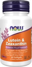 Now Foods Lutein & Zeaxanthin, luteina i zeaksantyna,