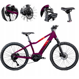 Rower Elektryczny Górski Mtb 24" Młodzieżowy Dziecięcy Ananda