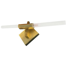 Kinkiet CANDELABR WALL złoty - aluminium, szkło