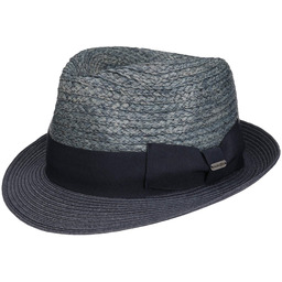 Dalona Trilby Straw Hat by McBURN, ciemnoniebieski, cm