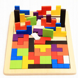 Puzzle Klocki Układanka Drewniane Gra Zabawka Logiczna Edukacyjna