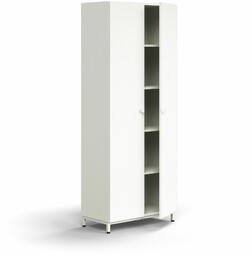 Szafa QBUS, 4 półki, nóżki, uchwyty, 2020x800x420 mm,