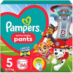 PAMPERS Pieluchomajtki Pants Psi Patrol 5 (66 szt.)