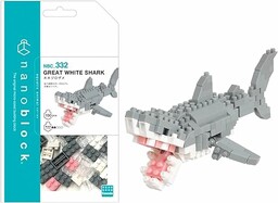 Bandai Nanoblock - Duży biały rekin - Minifigurka