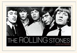 Rolling Stones Drukowanie, papier, wielokolorowe, 30 x 40