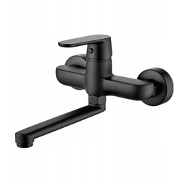 Bateria Umywalkowa Ścienna Dima Czarna BQD_750D