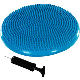 NIEBIESKA PODUSZKA SENSORYCZNA 33 CM BERET DYSK