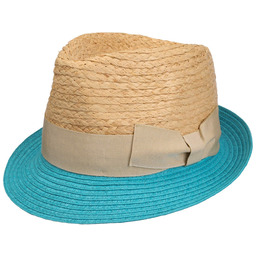 Dalona Trilby Straw Hat by McBURN, naturalny-niebieski, L
