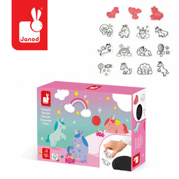 Janod, Zestaw kreatywny Stempelki Jednorożce