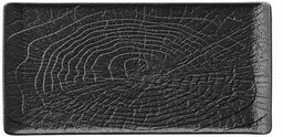 TALERZ PROSTOKĄTNY CRUST 295x148 mm CZARNY