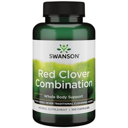 Swanson, Red Clover Combination, Suplement diety, 100 kapsułek