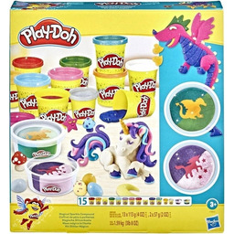 Play-Doh Ciastolina Zestaw Magiczny Blask 15 tub błysk