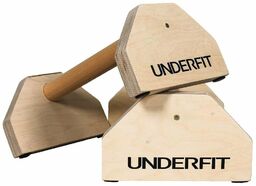 UNDERFIT Drewniane uchwyty do pompek paraletki 50 cm