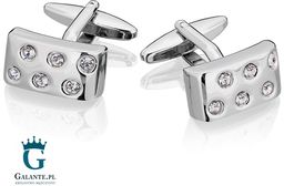 Spinki do mankietów Cyrkonie SD-1010