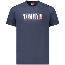 TOMMY HILFIGER MĘSKA KOSZULKA Z KRÓTKIM RĘKAWEM NIEBIESKA