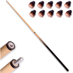 KIJ BILARDOWY DREWNIANY 146 CM DWUCZĘŚCIOWY POOL SNOOKER