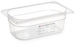 POJEMNIK Z POLIPROPYLENU GN 1/4 HACCP 1,8L 265x162x65