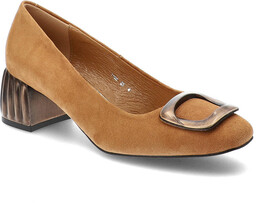 Espirito Brązowe Czółenka Eleganckie Buty Damskie