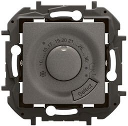 Nowe Niloe termostat elektroniczny pokojowy stalowy Legrand NP670MG