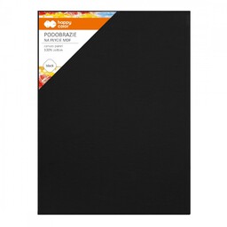 Podobrazie bawełniane 40x60cm czarne MDF Happy Color HC-HA-7391-4060-B-13188