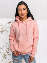 Bluza damska jasnoróżowa kangurka Denley W02A1-56
