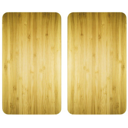 WENKO Szklane płyty ochronne WOODEN LOOK na kuchenkę